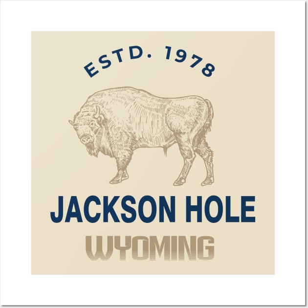 The Jackson Hole Exclusive Wyoming Snow Lovers Wall Art by Meryarts